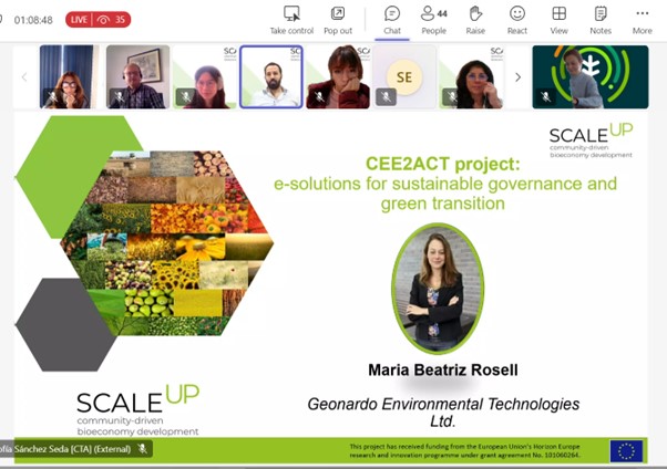 CEE2ACT at the SCALEUP project online training